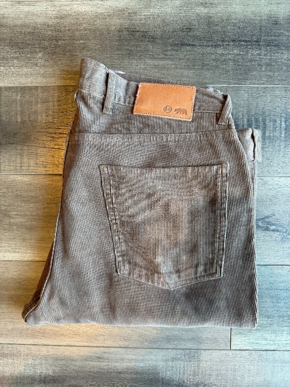 Taylor Stitch Slim All Day Pant Brown Corduroy 31 x 34
